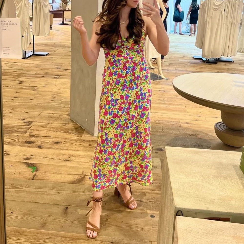 Faithfull the Brand Multicolor Rainbow Dress